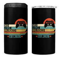 Dad Level Unlocked 4 in 1 Can Cooler Tumbler Funny New Dad Gaming Gamer 2026