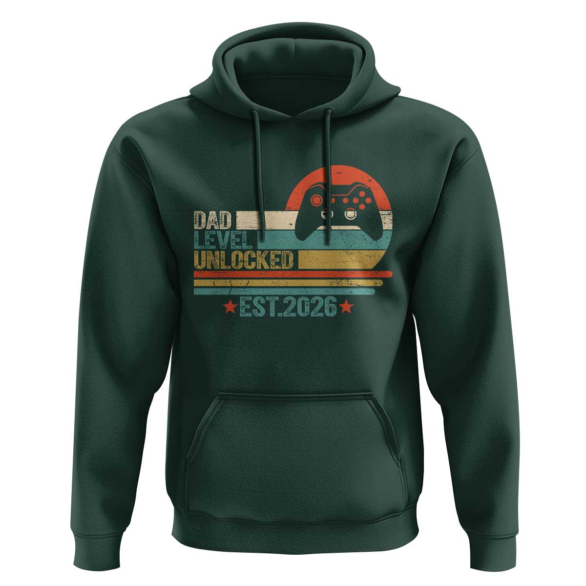 Dad Level Unlocked Hoodie Funny New Dad Gaming Gamer 2026
