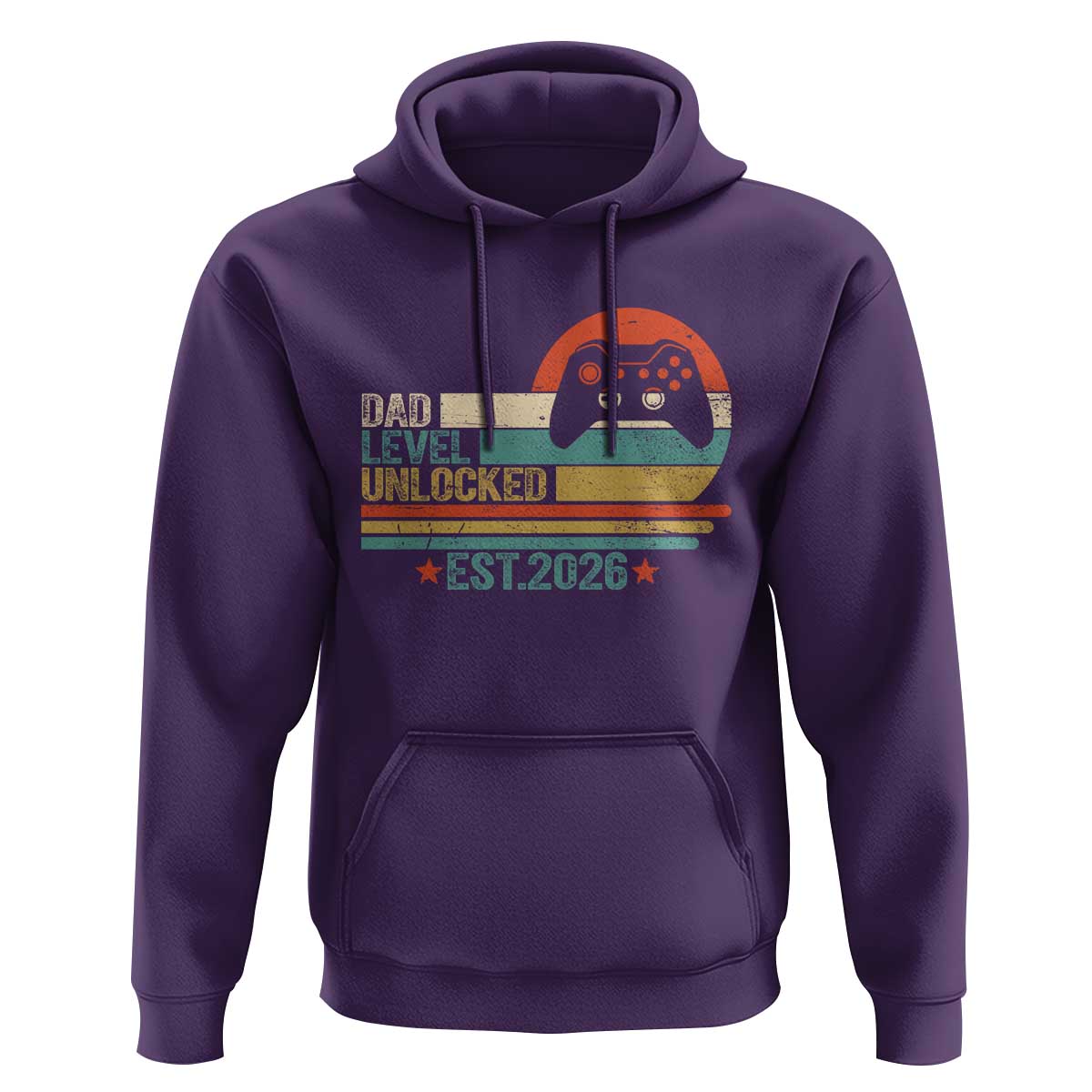 Dad Level Unlocked Hoodie Funny New Dad Gaming Gamer 2026
