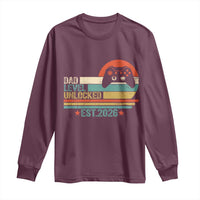 Dad Level Unlocked Long Sleeve Shirt Funny New Dad Gaming Gamer 2026