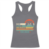 Dad Level Unlocked Racerback Tank Top Funny New Dad Gaming Gamer 2026