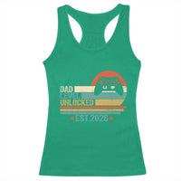 Dad Level Unlocked Racerback Tank Top Funny New Dad Gaming Gamer 2026