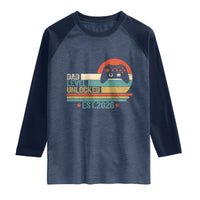 Dad Level Unlocked Raglan Shirt Funny New Dad Gaming Gamer 2026