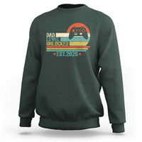 Dad Level Unlocked Sweatshirt Funny New Dad Gaming Gamer 2026