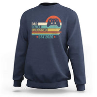 Dad Level Unlocked Sweatshirt Funny New Dad Gaming Gamer 2026