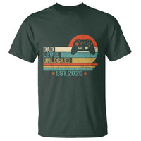 Dad Level Unlocked T Shirt Funny New Dad Gaming Gamer 2026