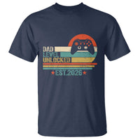 Dad Level Unlocked T Shirt Funny New Dad Gaming Gamer 2026