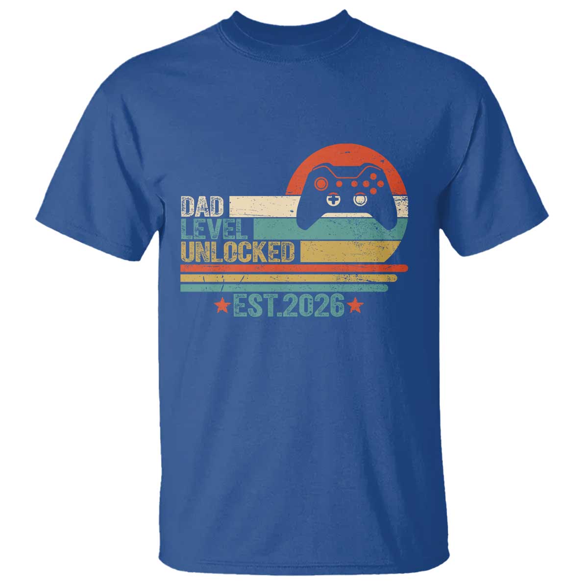 Dad Level Unlocked T Shirt Funny New Dad Gaming Gamer 2026