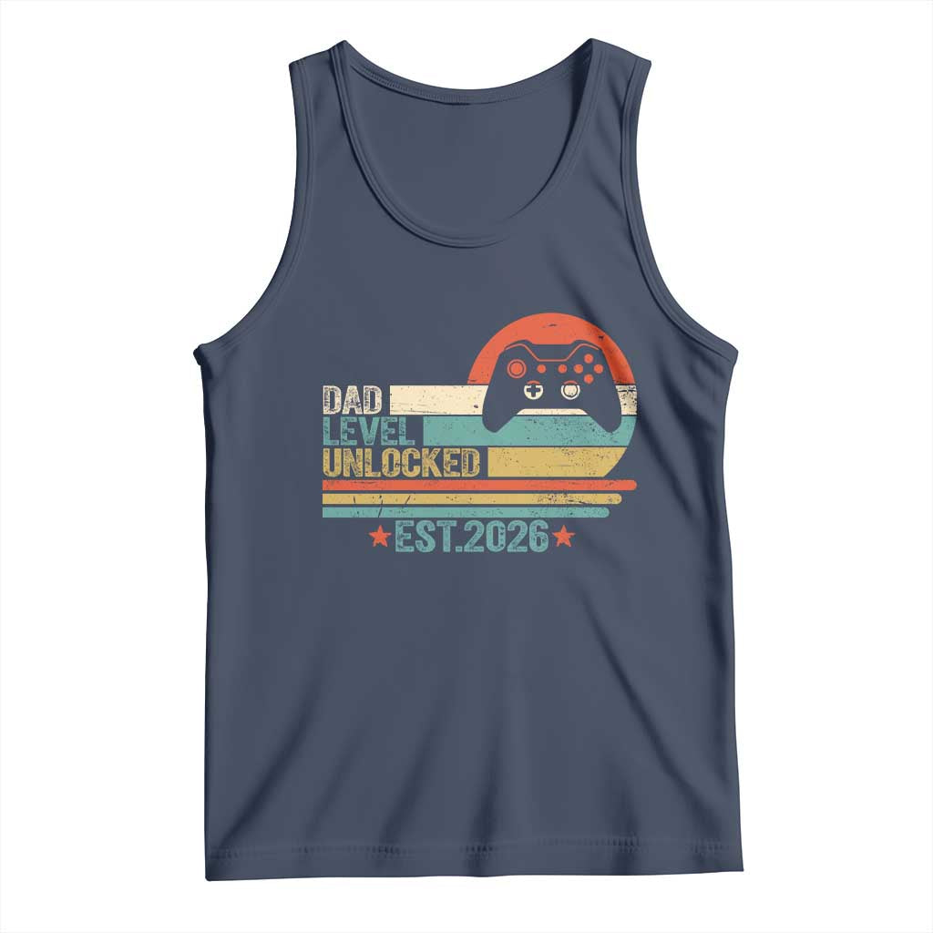 Dad Level Unlocked Tank Top Funny New Dad Gaming Gamer 2026