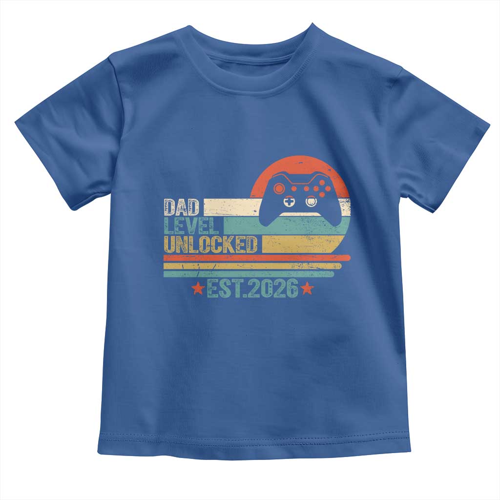 Dad Level Unlocked Toddler T Shirt Funny New Dad Gaming Gamer 2026
