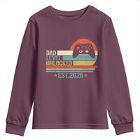 Dad Level Unlocked Youth Sweatshirt Funny New Dad Gaming Gamer 2026