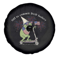 New Dad Frog 4th of July Spare Tire Cover Off to Commit Dad Foolery