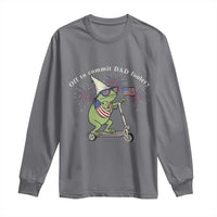 New Dad Frog 4th of July Long Sleeve Shirt Off to Commit Dad Foolery
