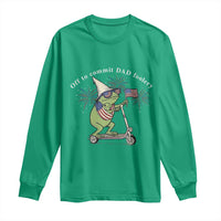 New Dad Frog 4th of July Long Sleeve Shirt Off to Commit Dad Foolery