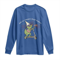 New Dad Frog 4th of July Long Sleeve Shirt Off to Commit Dad Foolery