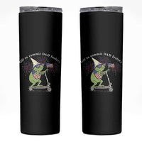 New Dad Frog 4th of July Skinny Tumbler Off to Commit Dad Foolery