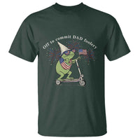 New Dad Frog 4th of July T Shirt Off to Commit Dad Foolery