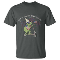 New Dad Frog 4th of July T Shirt Off to Commit Dad Foolery