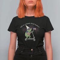 New Dad Frog 4th of July T Shirt For Women Off to Commit Dad Foolery