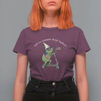 New Dad Frog 4th of July T Shirt For Women Off to Commit Dad Foolery