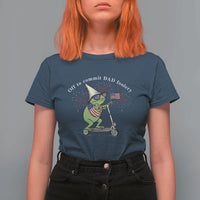 New Dad Frog 4th of July T Shirt For Women Off to Commit Dad Foolery
