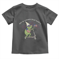 New Dad Frog 4th of July Toddler T Shirt Off to Commit Dad Foolery