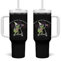 New Dad Frog 4th of July Tumbler With Handle Off to Commit Dad Foolery