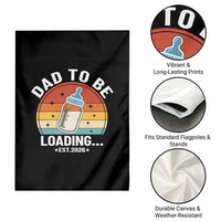 Dad to Be 2026 Garden Flag Funny Pregnancy Announcement Gift