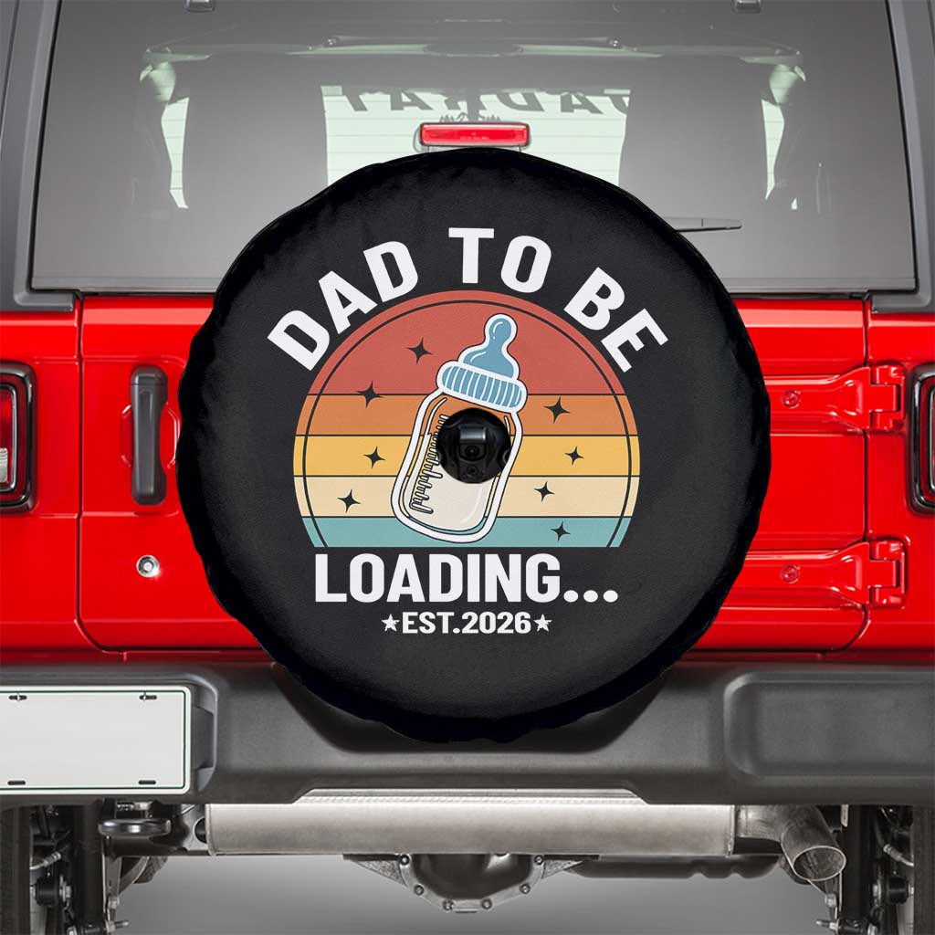 Dad to Be 2026 Spare Tire Cover Funny Pregnancy Announcement Gift