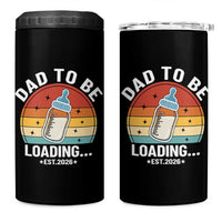 Dad to Be 2026 4 in 1 Can Cooler Tumbler Funny Pregnancy Announcement Gift