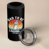 Dad to Be 2026 4 in 1 Can Cooler Tumbler Funny Pregnancy Announcement Gift