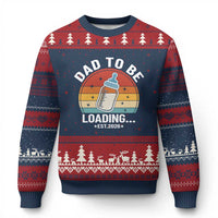 Dad to Be 2026 Ugly Christmas Sweater Funny Pregnancy Announcement Gift