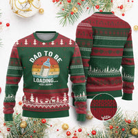 Dad to Be 2026 Ugly Christmas Sweater Funny Pregnancy Announcement Gift