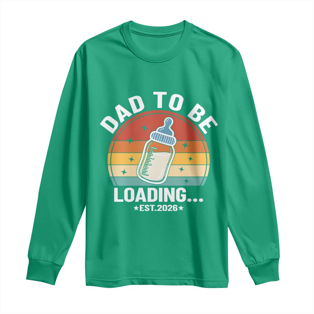 Dad to Be 2026 Long Sleeve Shirt Funny Pregnancy Announcement Gift