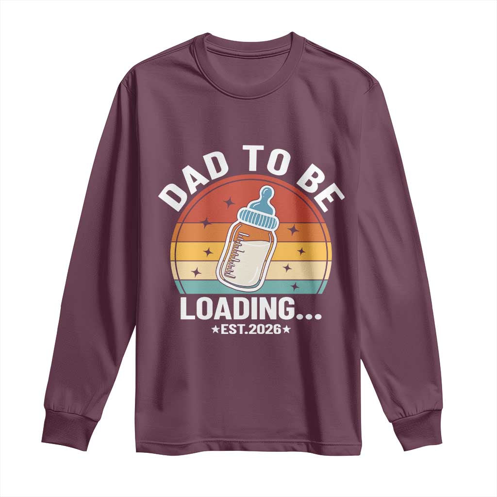 Dad to Be 2026 Long Sleeve Shirt Funny Pregnancy Announcement Gift