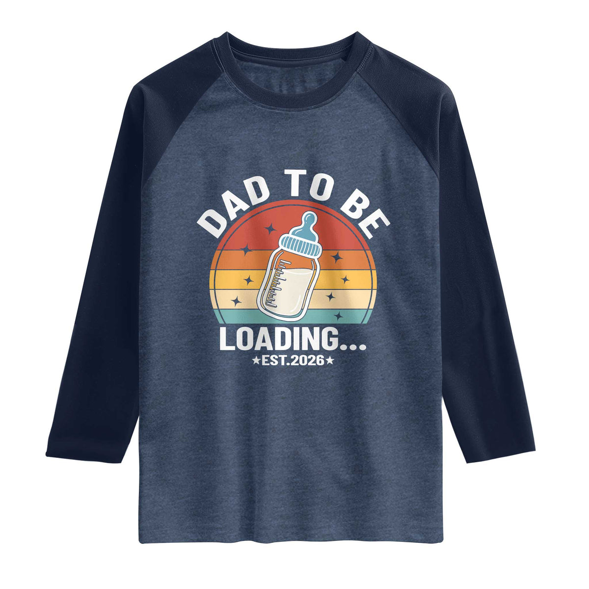 Dad to Be 2026 Raglan Shirt Funny Pregnancy Announcement Gift