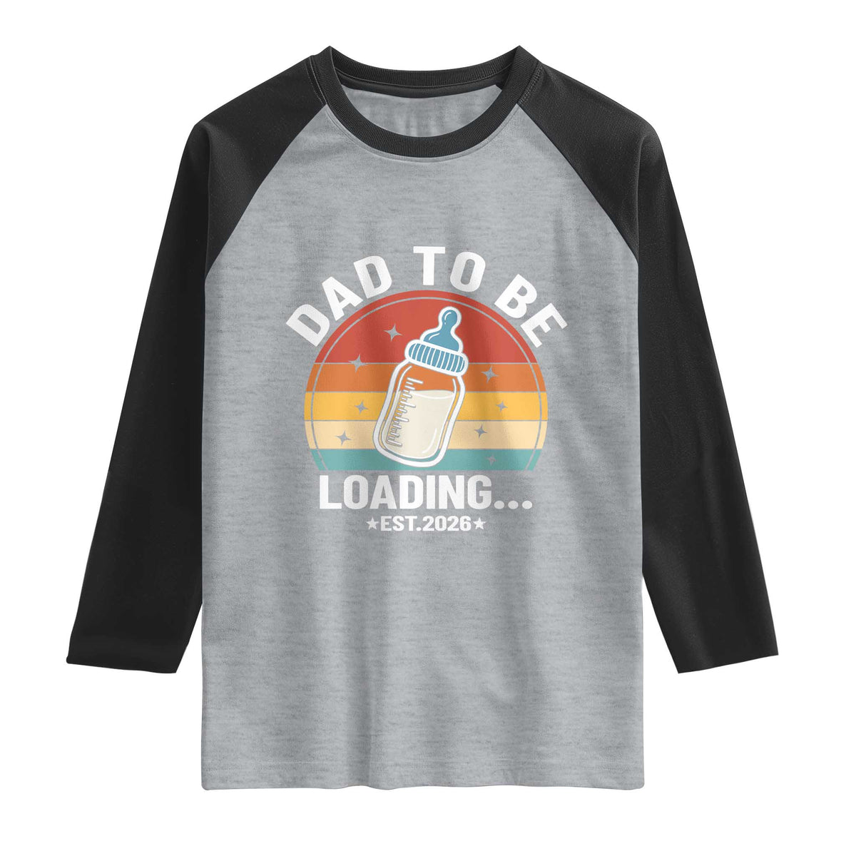 Dad to Be 2026 Raglan Shirt Funny Pregnancy Announcement Gift