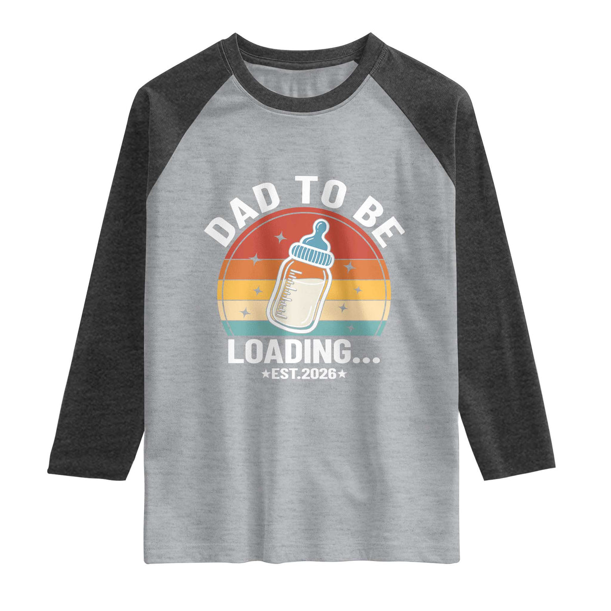 Dad to Be 2026 Raglan Shirt Funny Pregnancy Announcement Gift