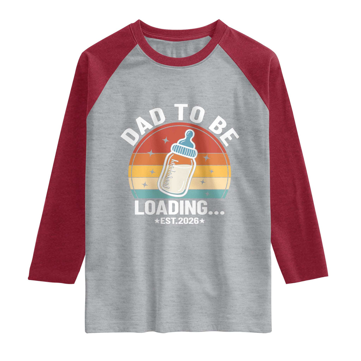 Dad to Be 2026 Raglan Shirt Funny Pregnancy Announcement Gift