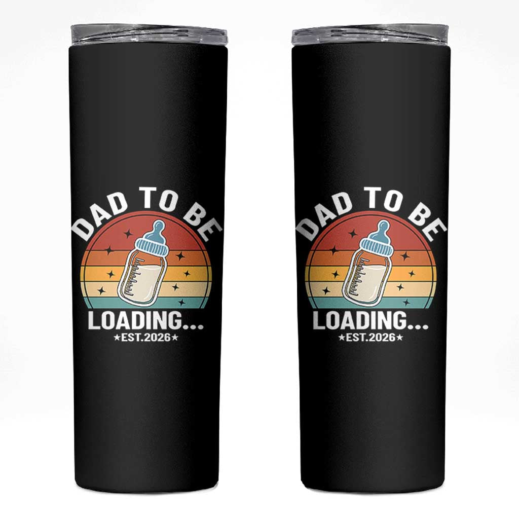 Dad to Be 2026 Skinny Tumbler Funny Pregnancy Announcement Gift