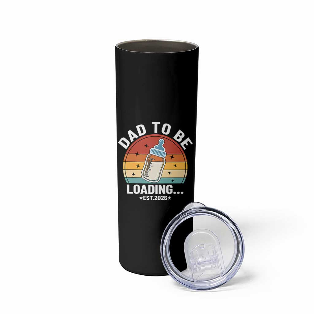 Dad to Be 2026 Skinny Tumbler Funny Pregnancy Announcement Gift
