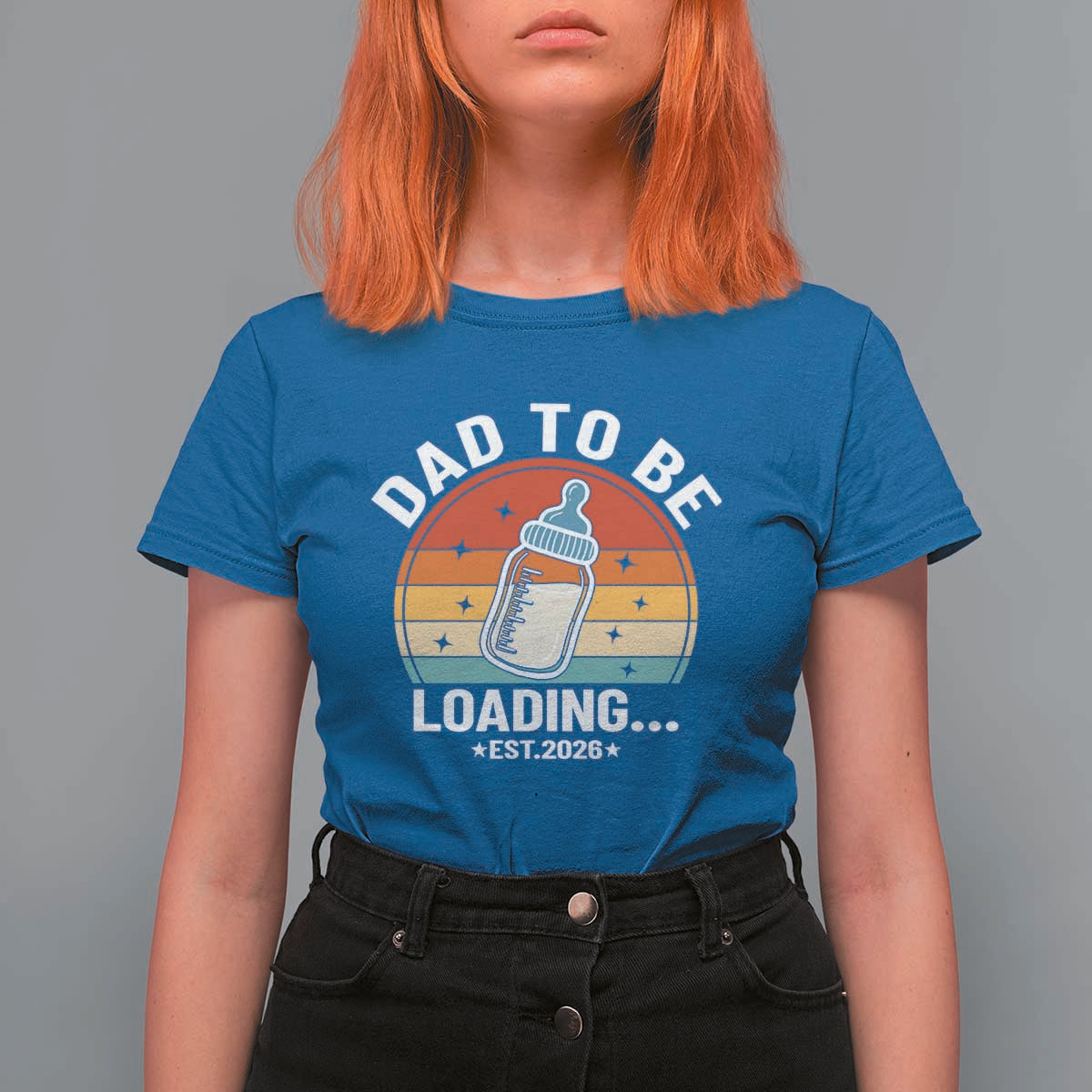Dad to Be 2026 T Shirt For Women Funny Pregnancy Announcement Gift