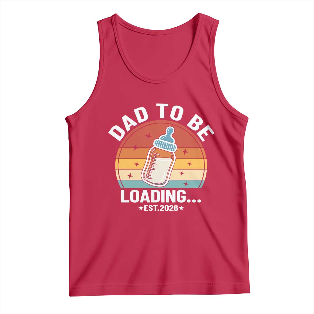 Dad to Be 2026 Tank Top Funny Pregnancy Announcement Gift