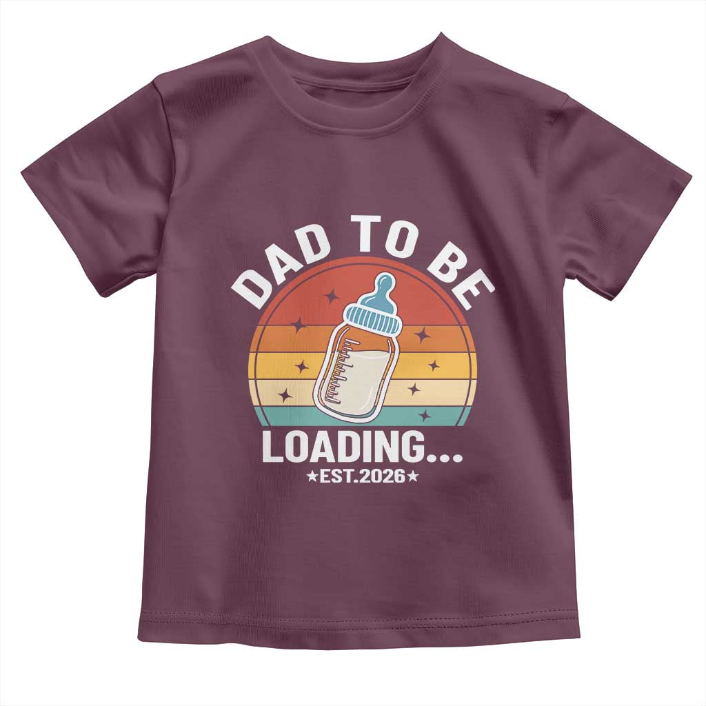 Dad to Be 2026 Toddler T Shirt Funny Pregnancy Announcement Gift