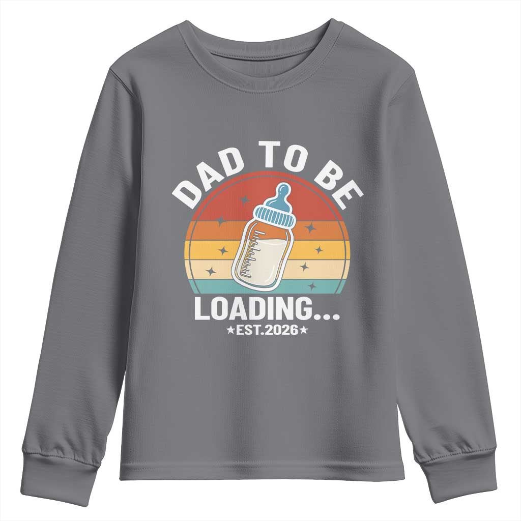 Dad to Be 2026 Youth Sweatshirt Funny Pregnancy Announcement Gift