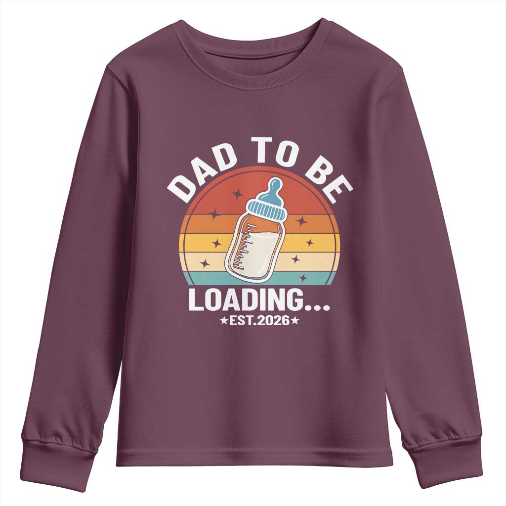 Dad to Be 2026 Youth Sweatshirt Funny Pregnancy Announcement Gift