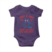 Just Dad Who Always Came Back With The Milk Baby Onesie Funny Raccoon Dad