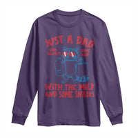 Just Dad Who Always Came Back With The Milk Long Sleeve Shirt Funny Raccoon Dad