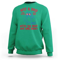Just Dad Who Always Came Back With The Milk Sweatshirt Funny Raccoon Dad