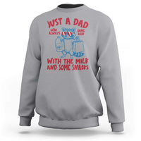 Just Dad Who Always Came Back With The Milk Sweatshirt Funny Raccoon Dad